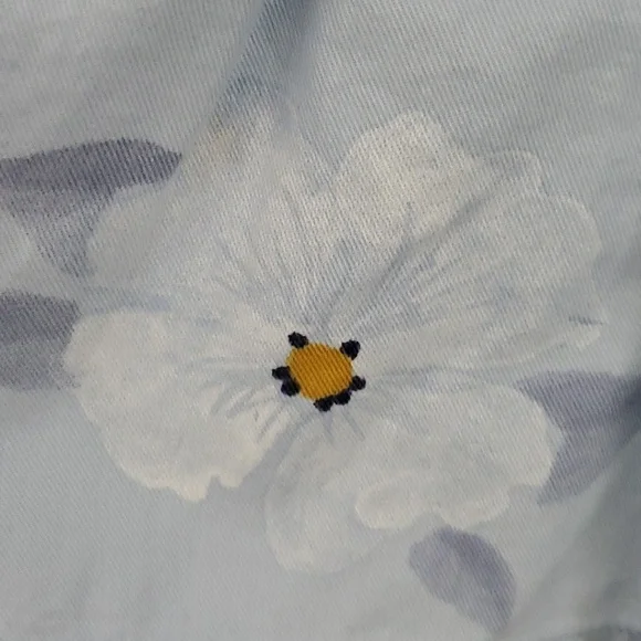 Carter's Baby Girl Sky Blue Floral Sleeveless Ruffle Dress Size 6 Months - Picture 3 of 7